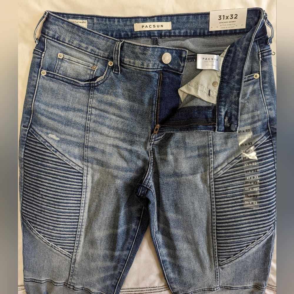 PacSun men's 31x32 stacked skinny active stretch